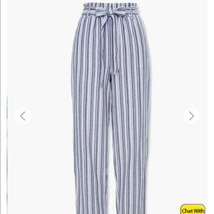 Forever 21 Paperbag Striped Pants
